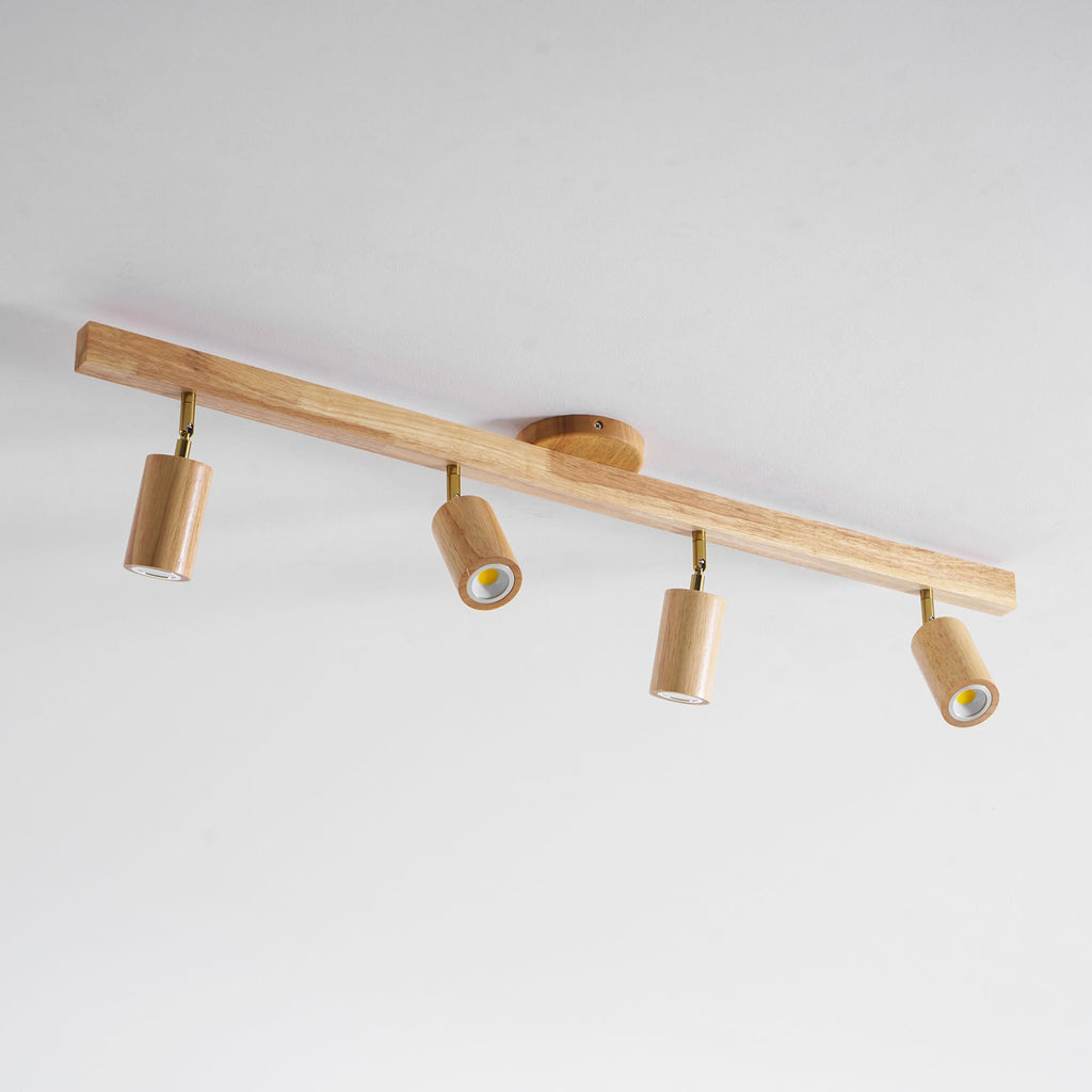 Natural Wood Beam Spotlight Light