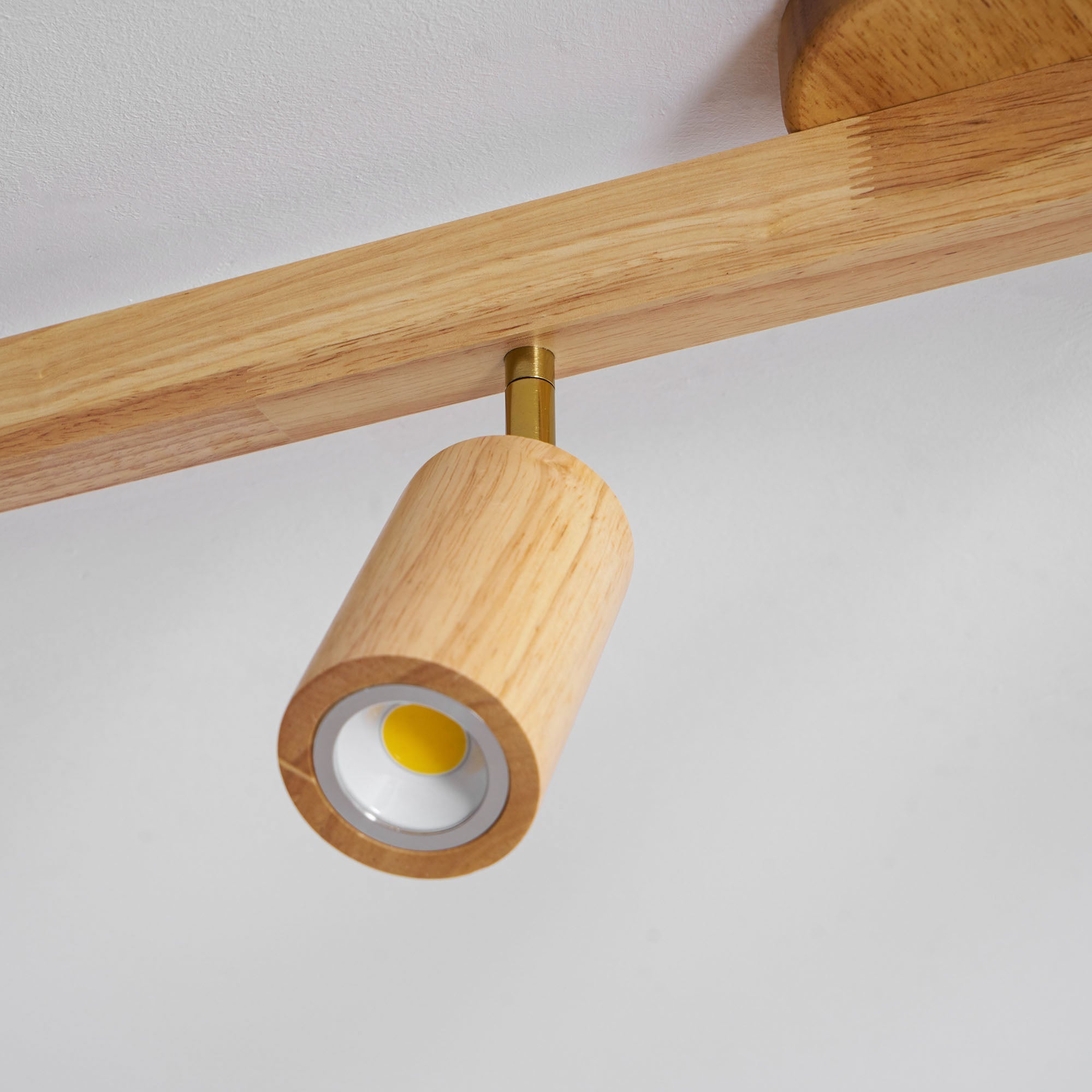 Natural Wood Beam Spotlight Light