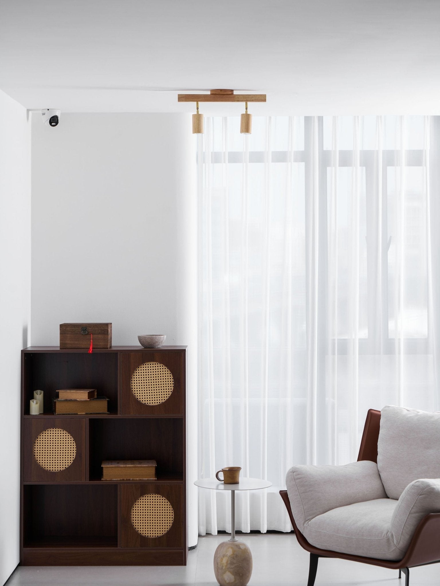 Natural Wood Beam Spotlight Light