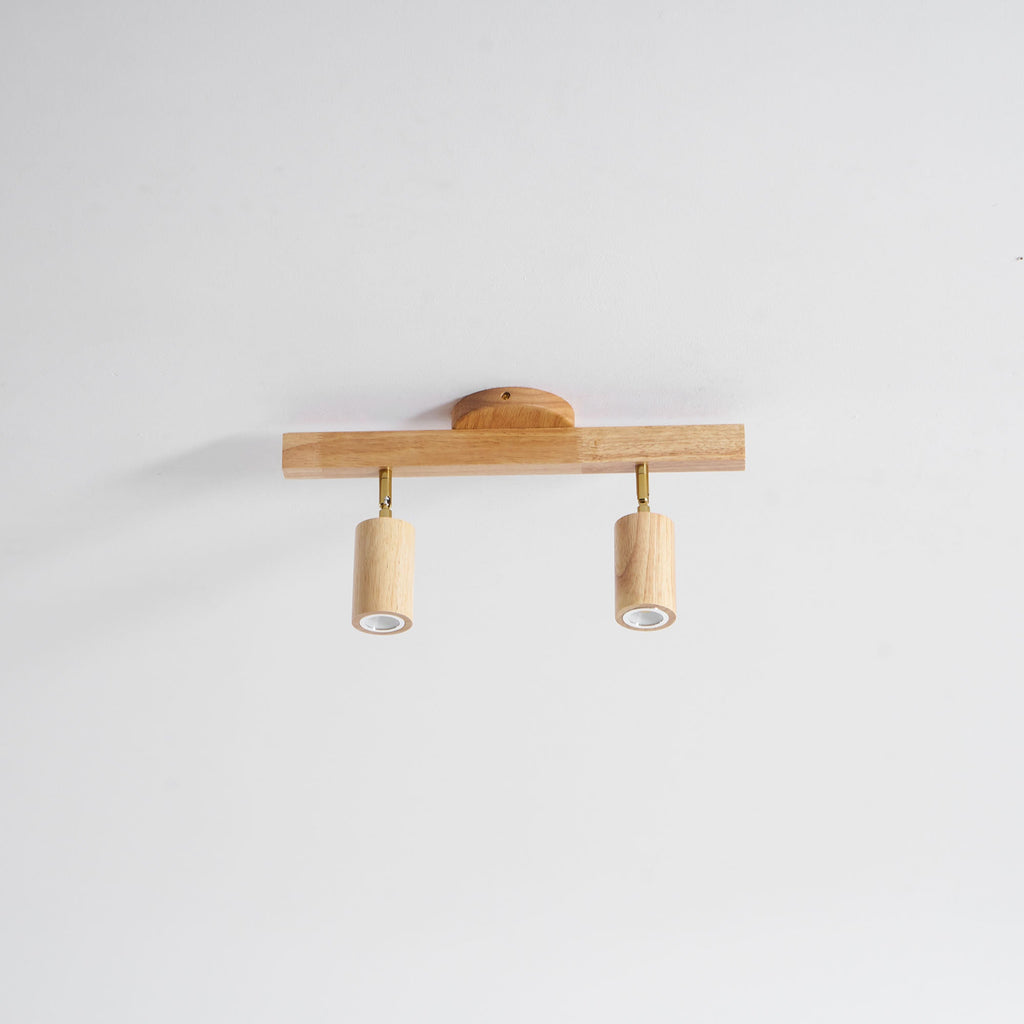 Natural Wood Beam Spotlight Light
