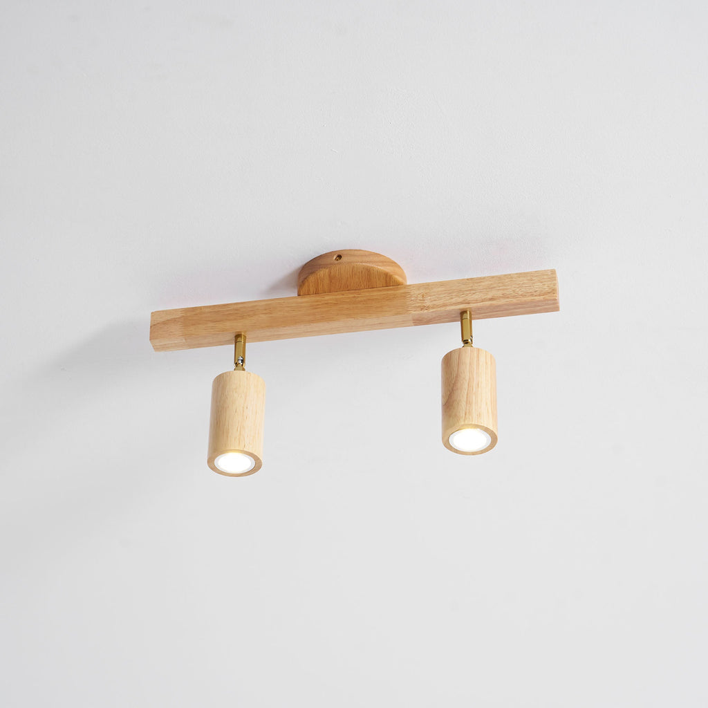 Natural Wood Beam Spotlight Light