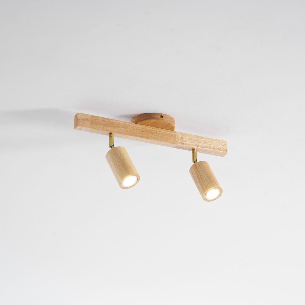 Natural Wood Beam Spotlight Light