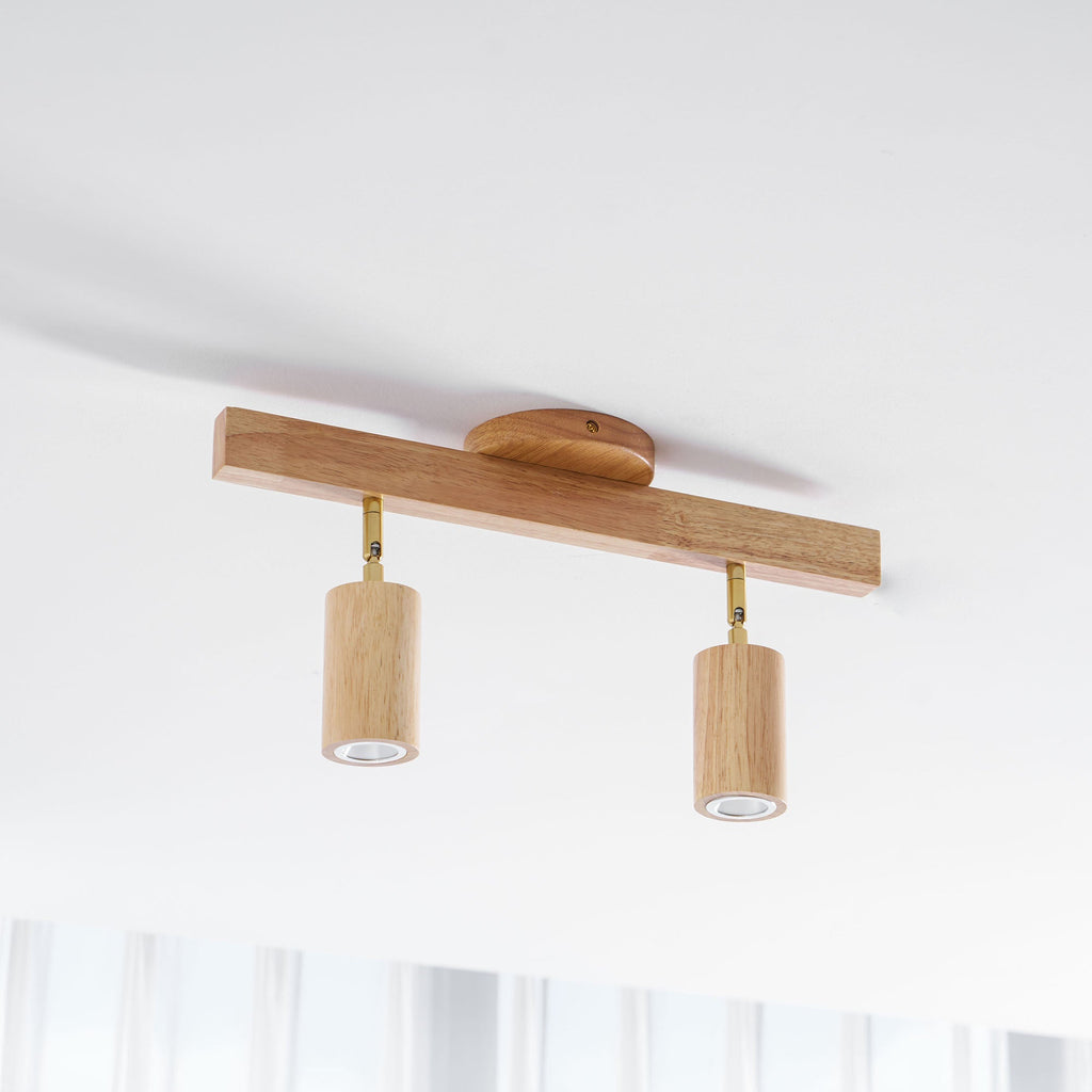Natural Wood Beam Spotlight Light