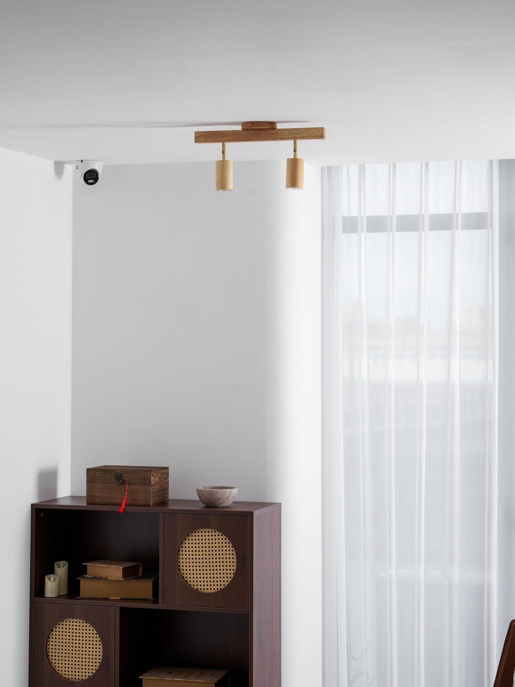 Natural Wood Beam Spotlight Light