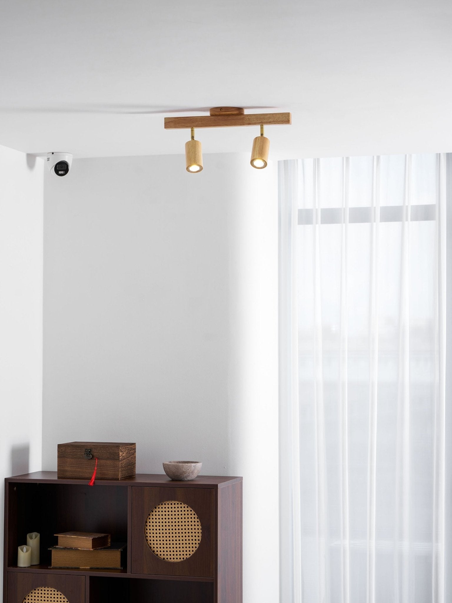 Natural Wood Beam Spotlight Light