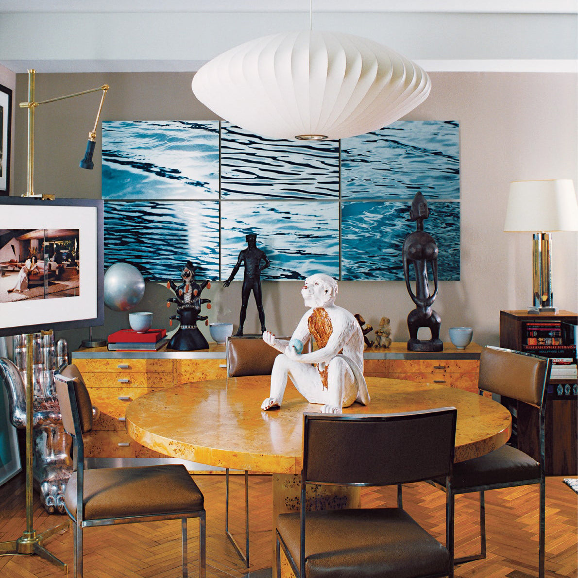 Crisscross Bubble Pendant Light