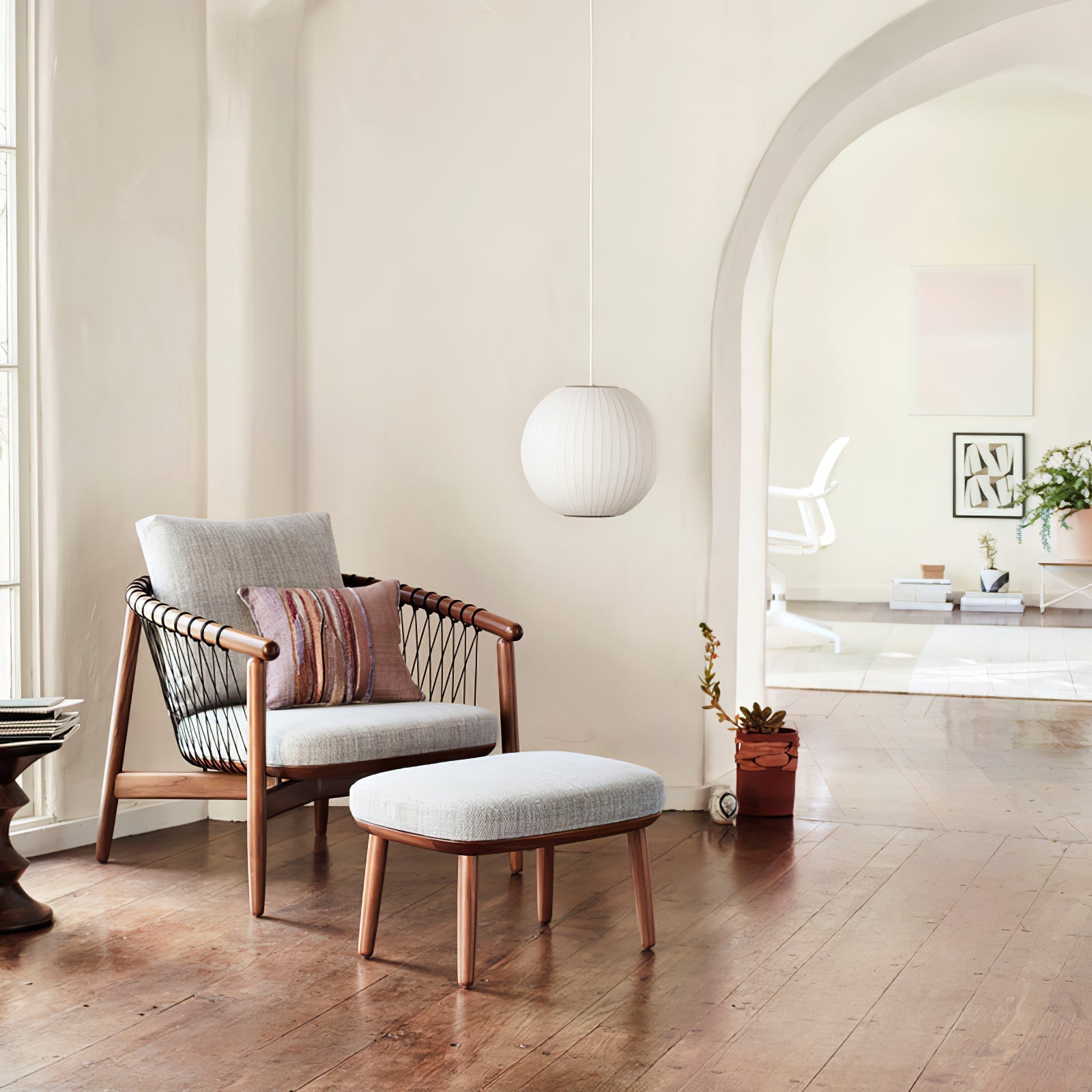 Crisscross Bubble Pendant Light