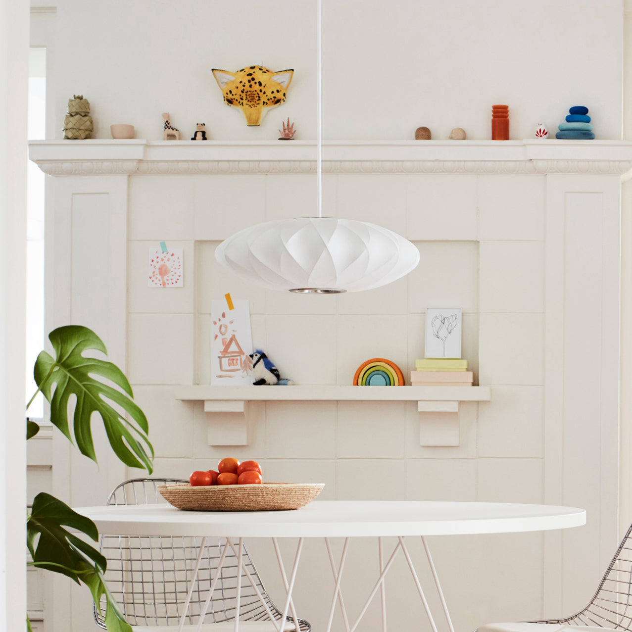 Crisscross Bubble Pendant Light