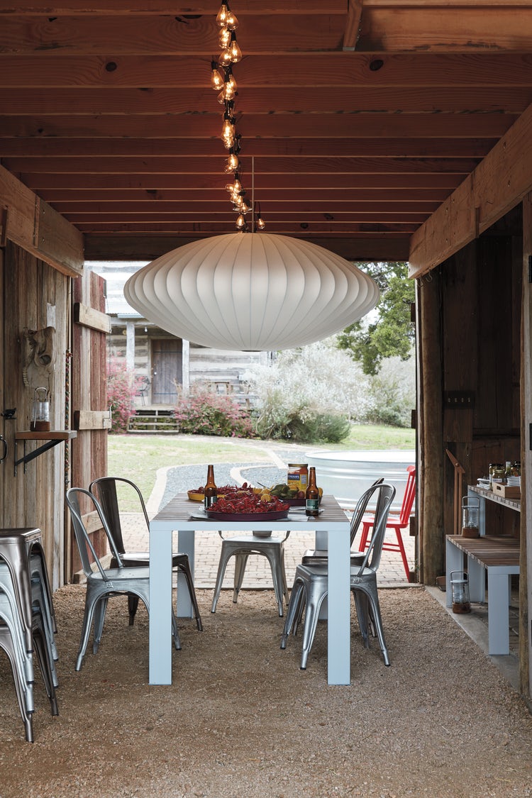 Crisscross Bubble Pendant Light