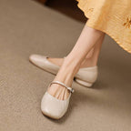 Seren Genuine Leather Flats