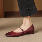 Seren Genuine Leather Flats