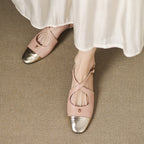 Elene Genuine Leather Mary-Jane Flats