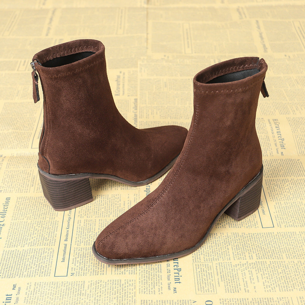 Vynce | Women Side Zip Heeled Boots