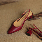 Tessia Genuine Leather Heels