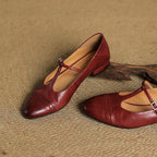 Graneth Genuine Leather Flats
