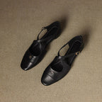 Elene Genuine Leather Mary-Jane Flats