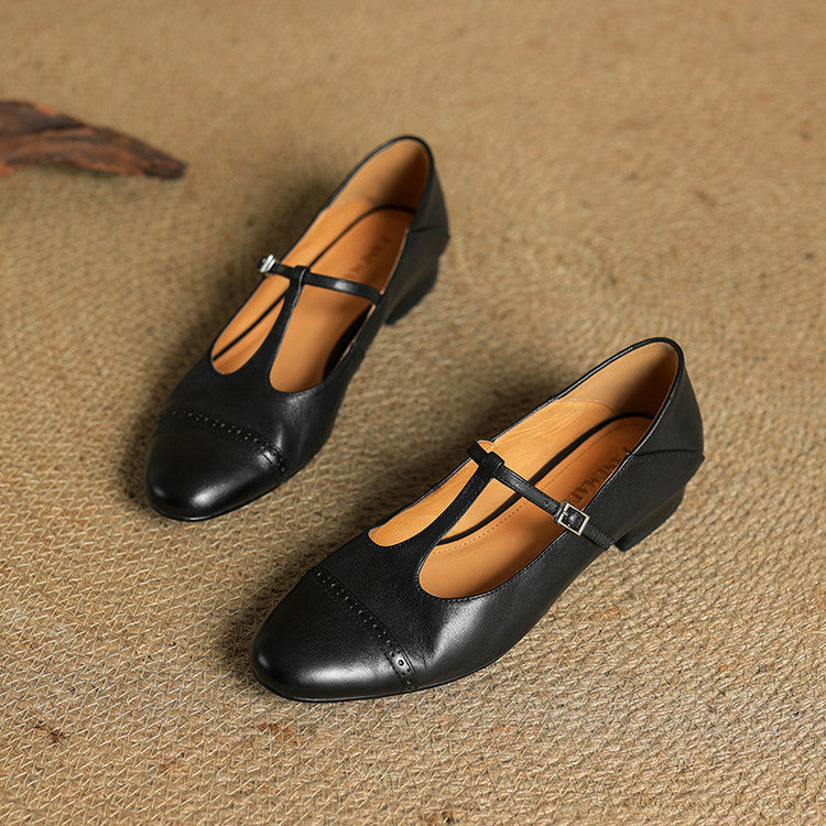 Graneth Genuine Leather Flats