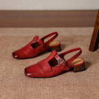 Varetta Genuine Leather Heels