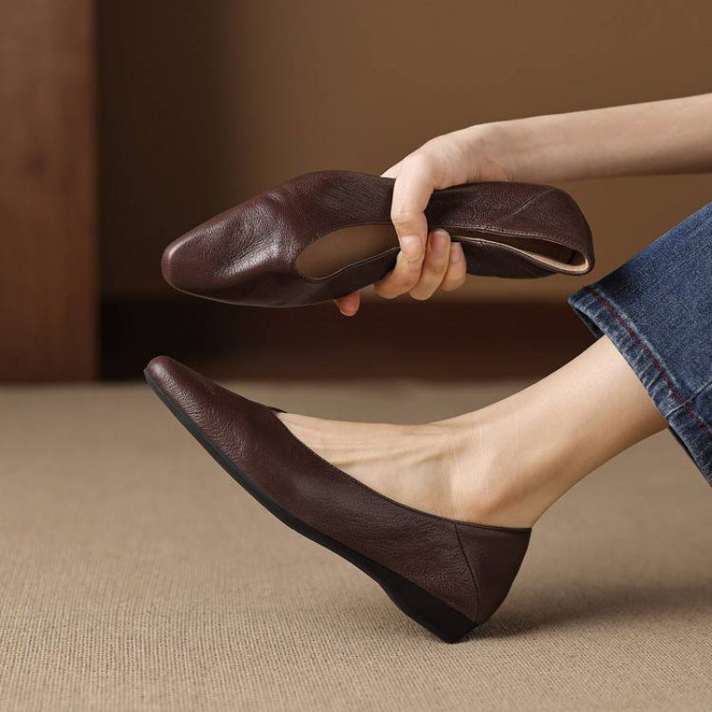 Darsi Genuine Leather Flats