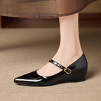 Emery Genuine Leather Mary Jane Flat