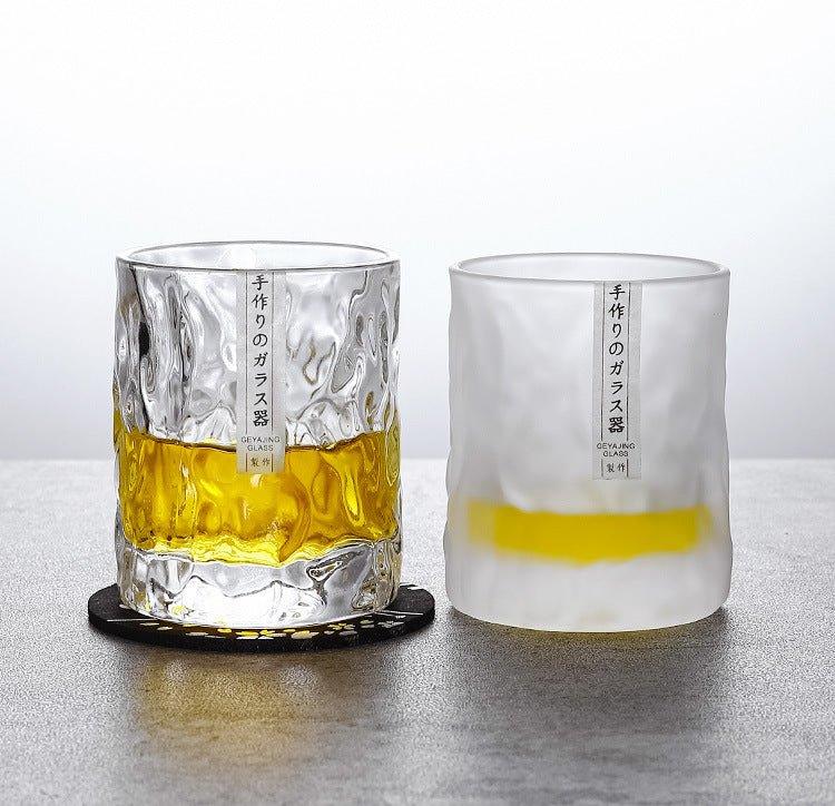 EdoGlacier – Handcrafted Edo Kiriko Whisky Glass in Luxurious Wooden Box