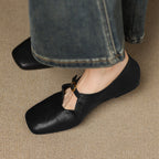 Kleva Genuine Leather Mary Jane Flats