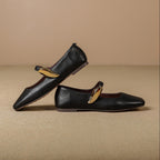 Freya Genuine Leather Mary Jane Flats