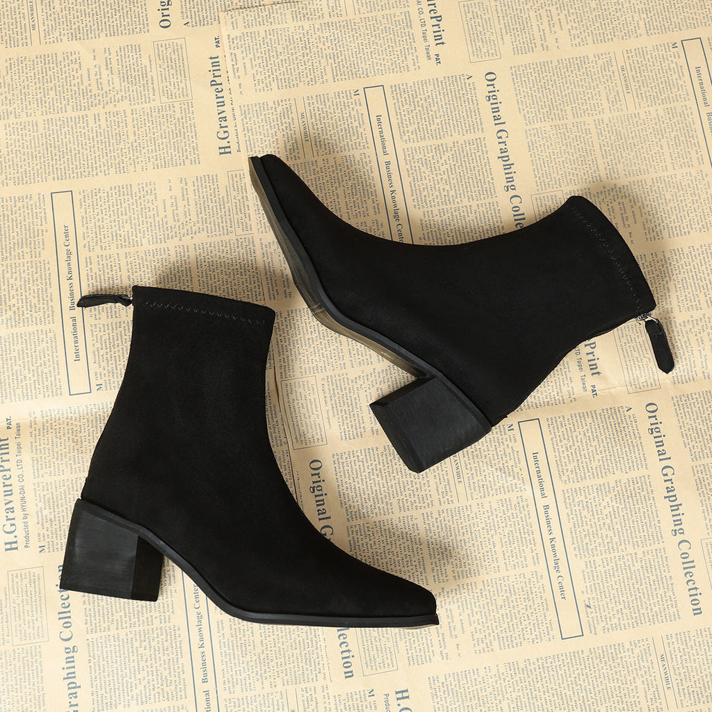 Vynce | Women Side Zip Heeled Boots