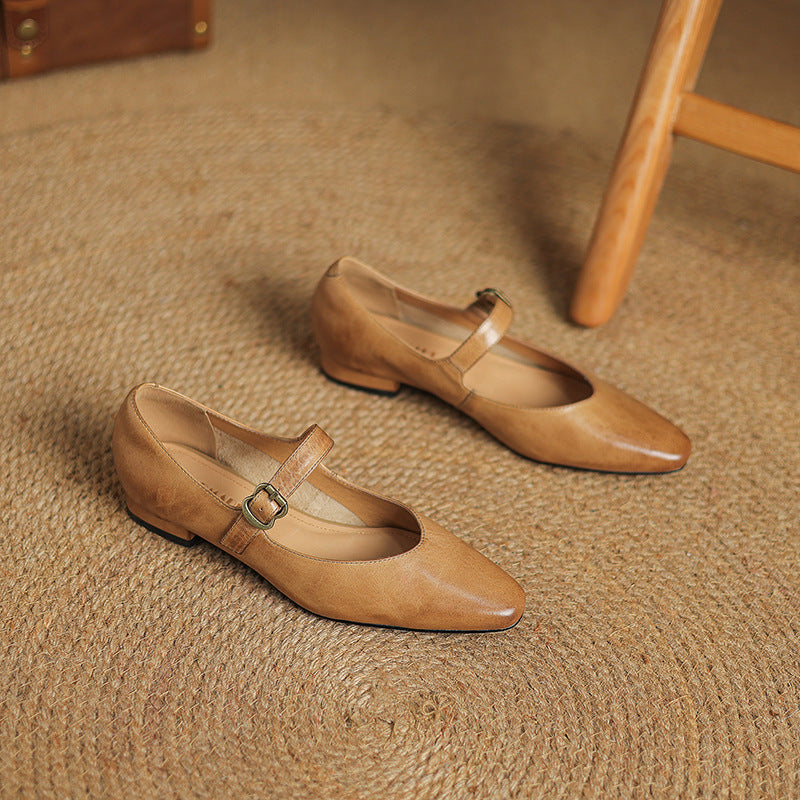 Maira Genuine Leather Heels