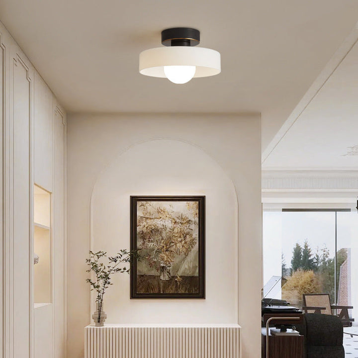 Bauhaus Round Copper Ceiling Light Modern Design