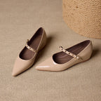 Emery Genuine Leather Mary Jane Flat