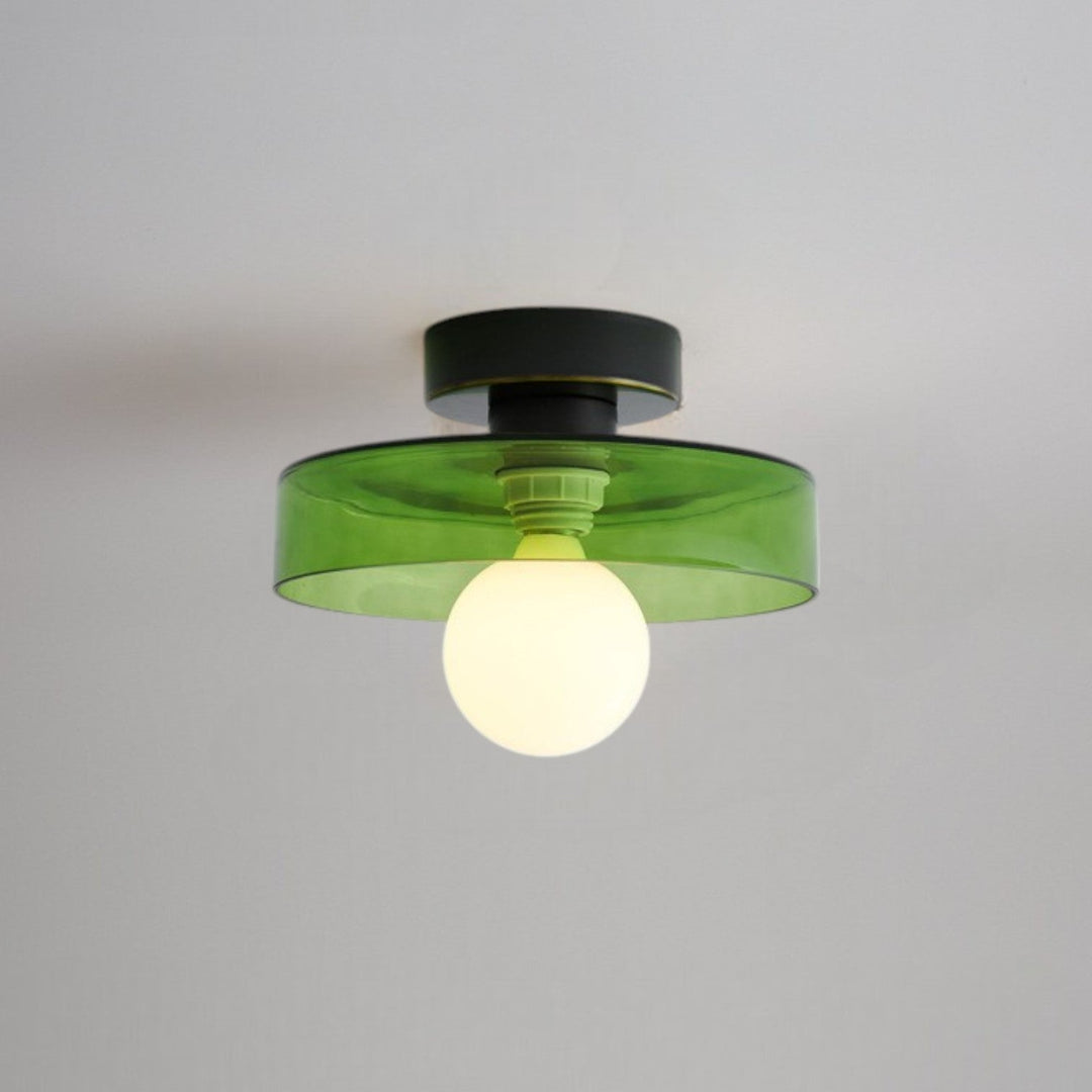 Bauhaus Round Copper Ceiling Light Modern Design