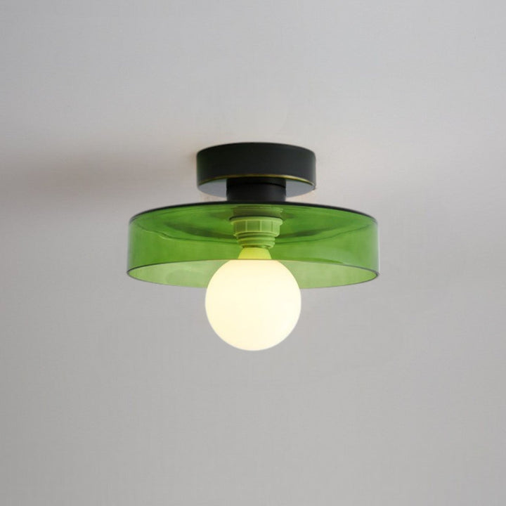 Bauhaus Round Copper Ceiling Light Modern Design