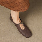 Kleva Genuine Leather Mary Jane Flats