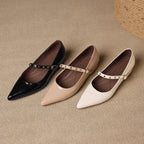 Emery Genuine Leather Mary Jane Flat