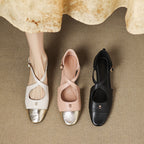 Elene Genuine Leather Mary-Jane Flats