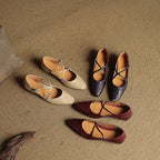 Eclan Genuine Leather Flats
