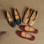 Leva Genuine Leather Flats