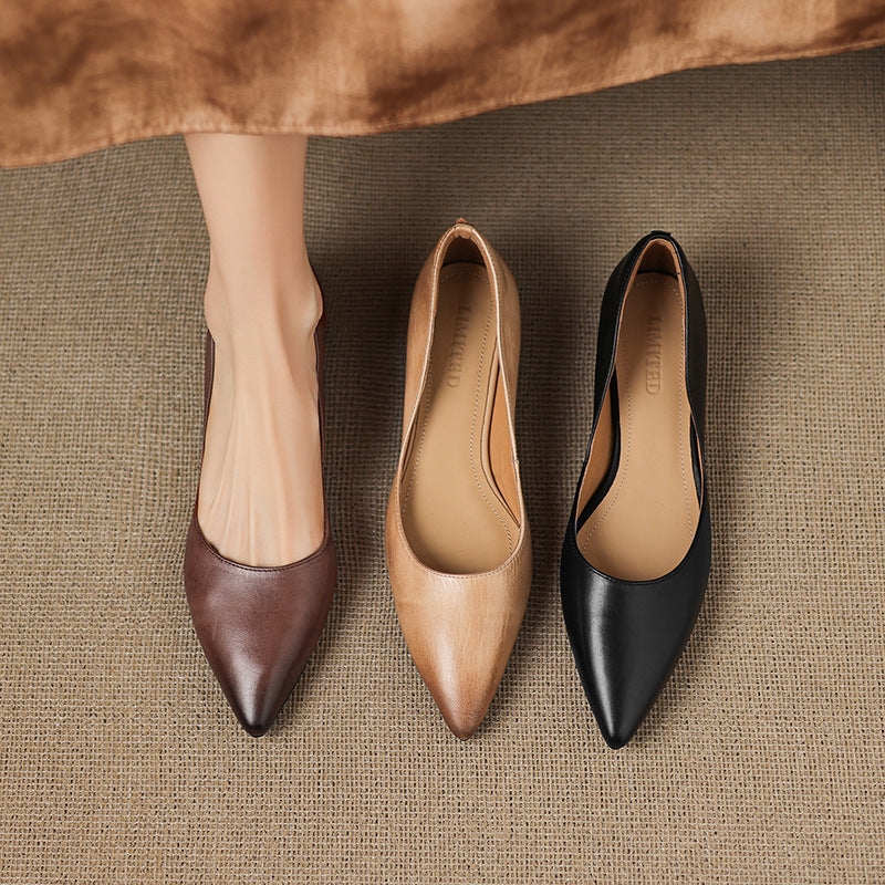 Irella Genuine Leather Flats
