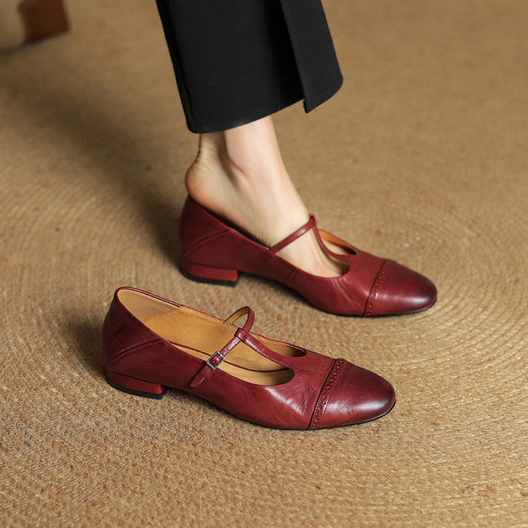 Graneth Genuine Leather Flats