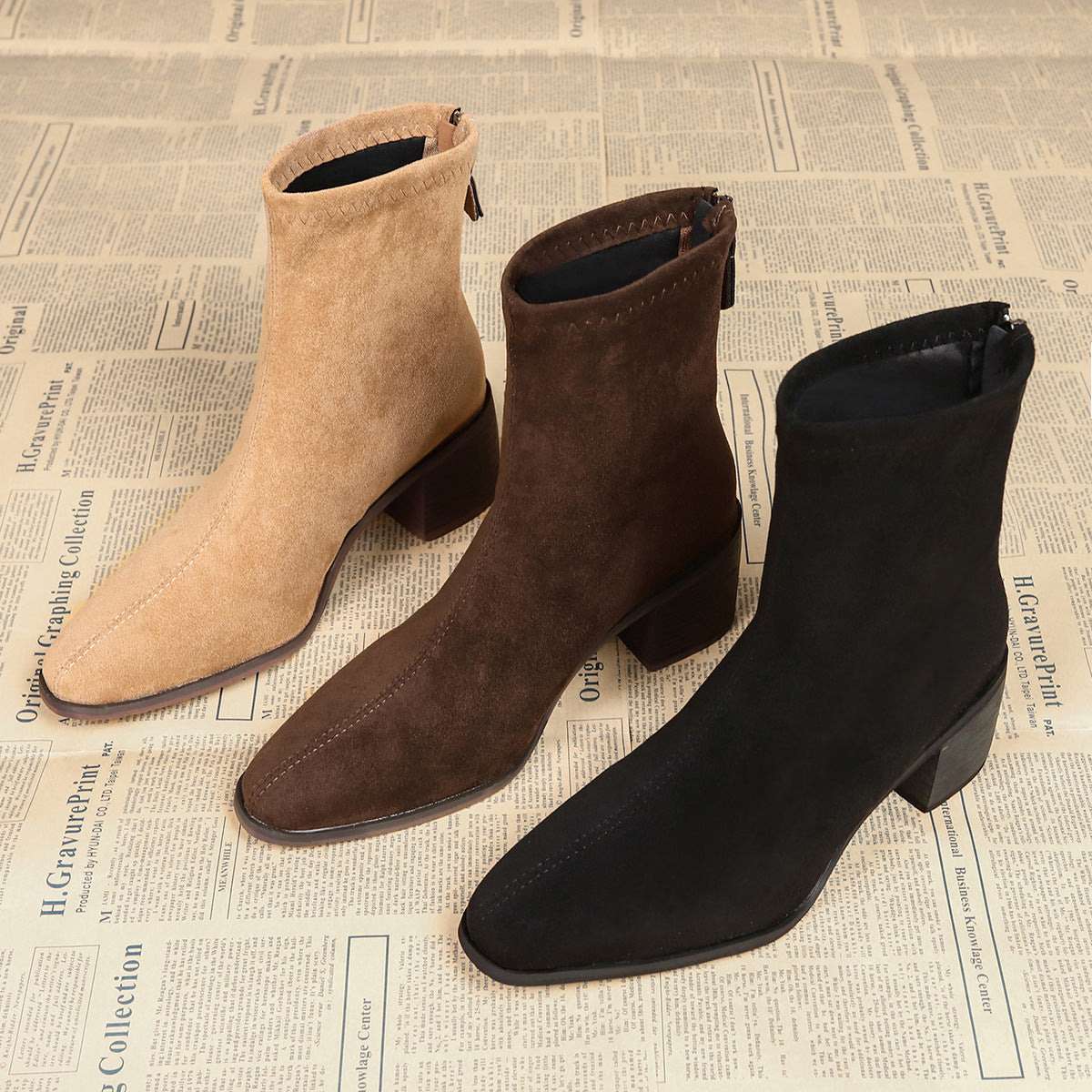 Vynce | Women Side Zip Heeled Boots