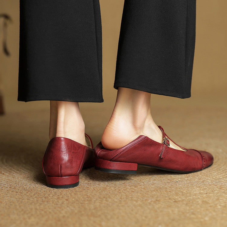 Graneth Genuine Leather Flats