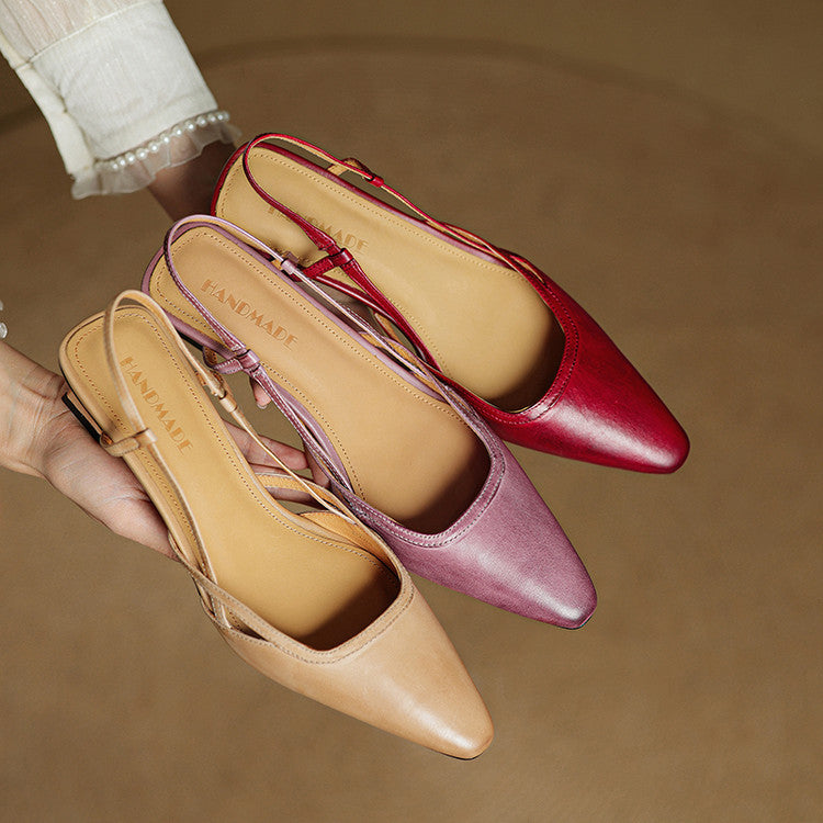 Tessia Genuine Leather Heels