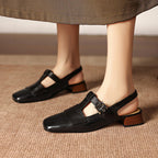 Varetta Genuine Leather Heels