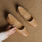 Leva Genuine Leather Flats