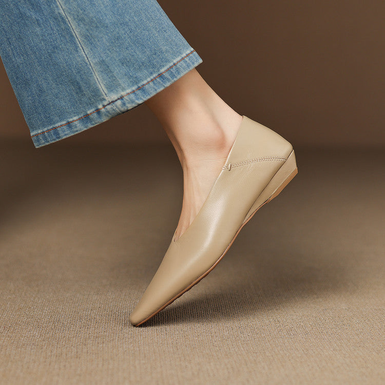 Emor Genuine Leather Flats