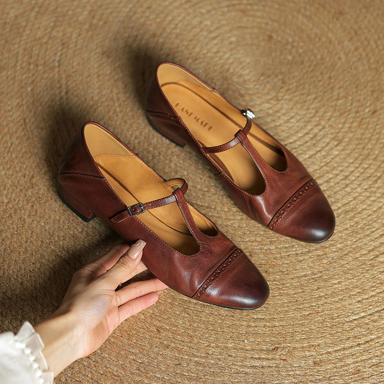 Graneth Genuine Leather Flats