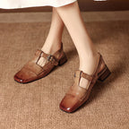Varetta Genuine Leather Heels