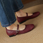Sela Genuine Leather Flats