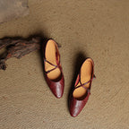 Eclan Genuine Leather Flats